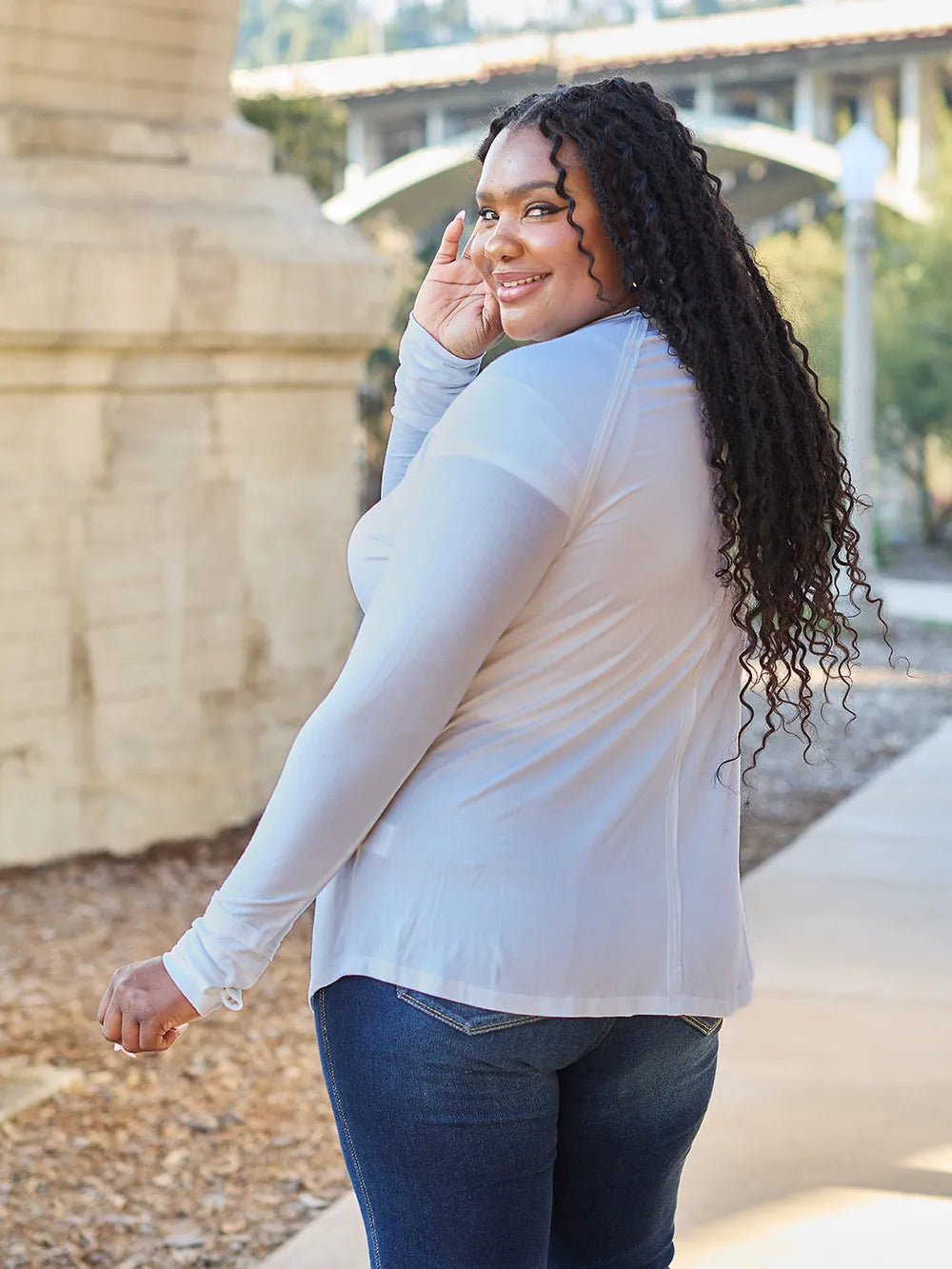 Basic Bae Full Size Round Neck Long Sleeve T-Shirt - LoveNest Treasures