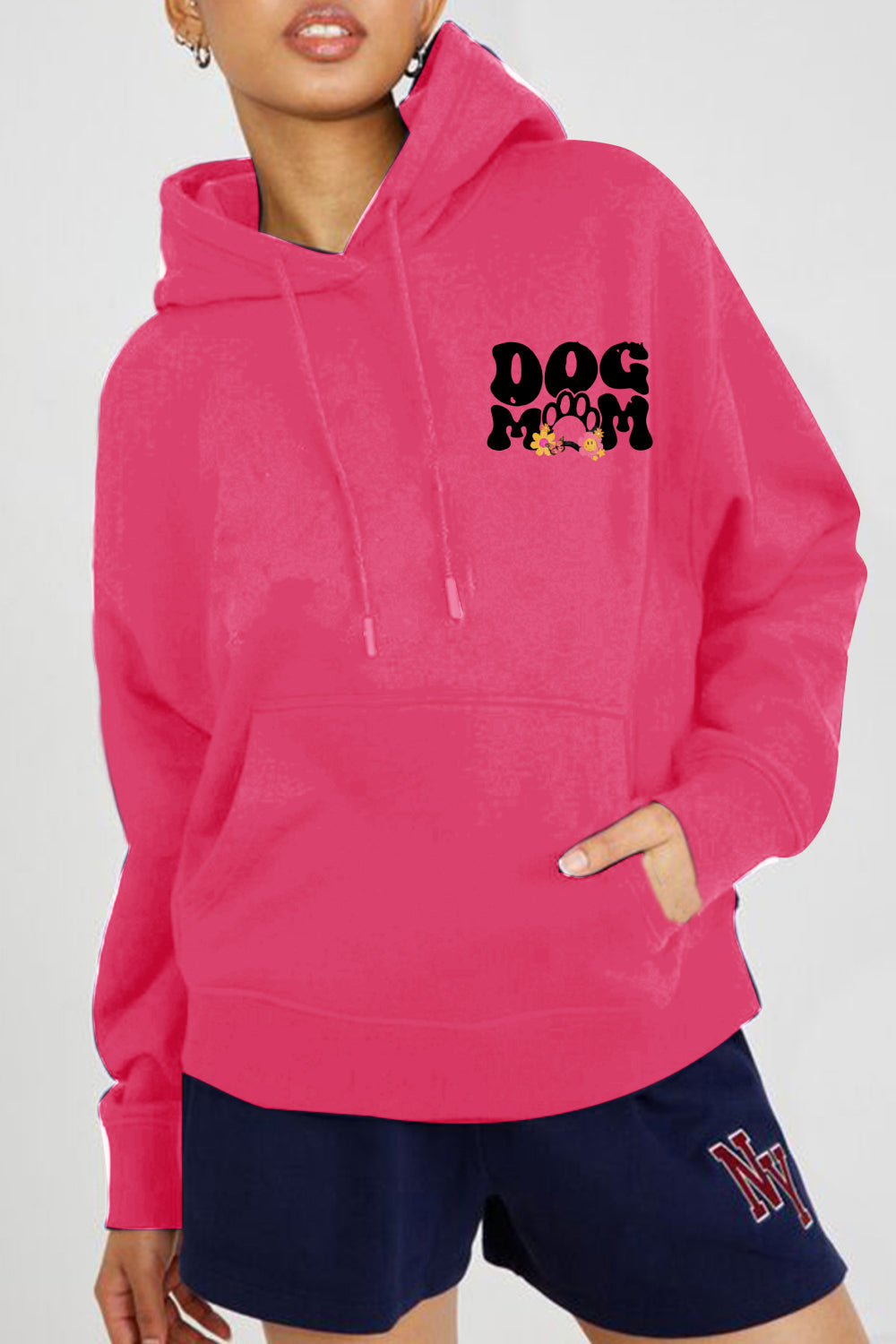 Simply Love Simply Love Full Size DOG MOM Graphic Hoodie - LoveNest Treasures