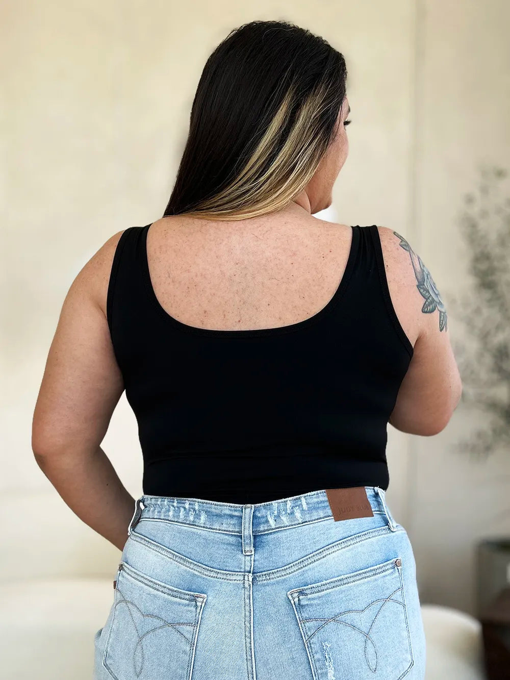 Basic Bae Full Size Square Neck Sleeveless Bodysuit - LoveNest Treasures