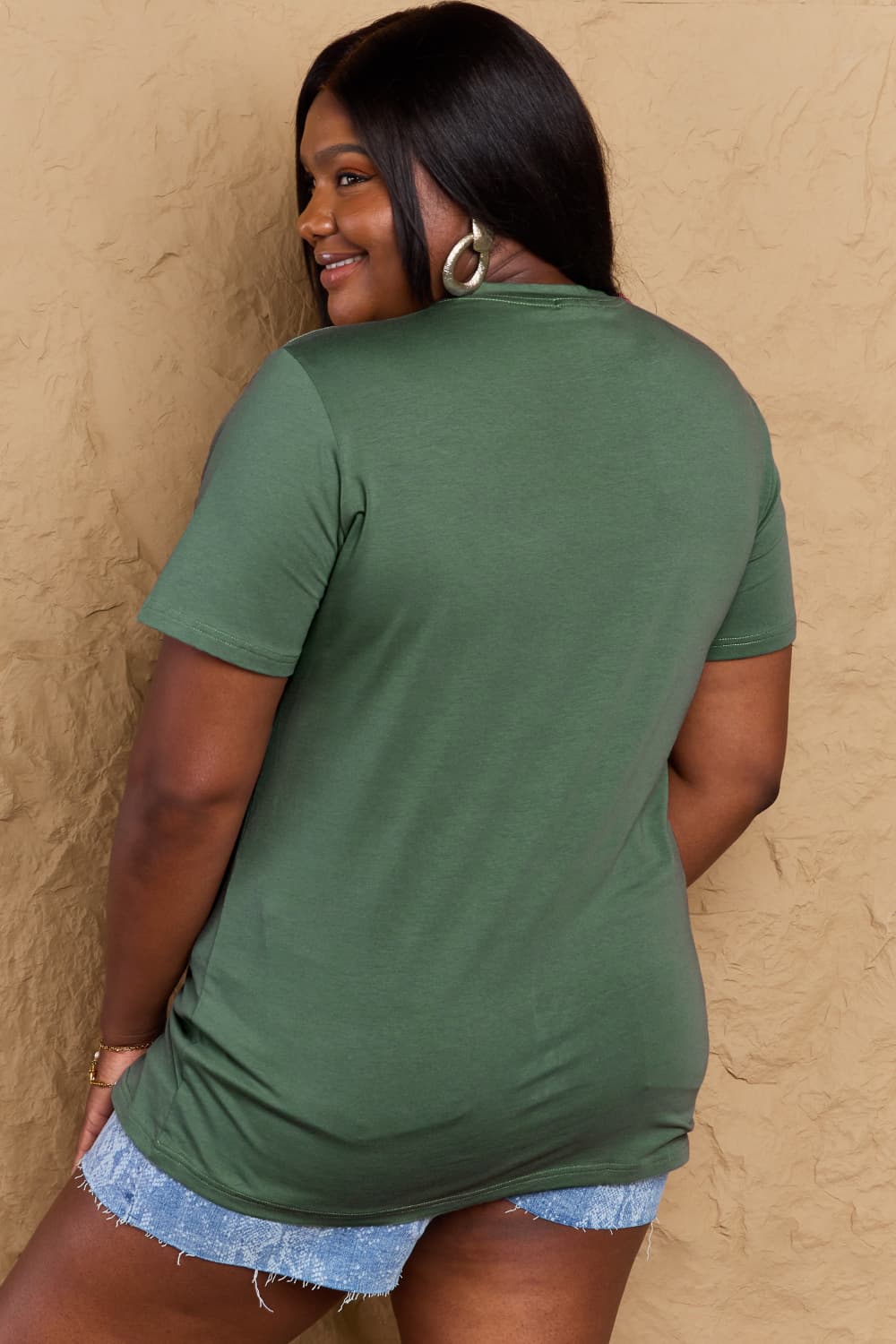 Simply Love Full Size NO DRAMA LLAMA Graphic Cotton Tee - LoveNest Treasures