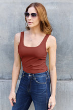 Basic Bae Full Size Square Neck Wide Strap Tank - LoveNest Treasures