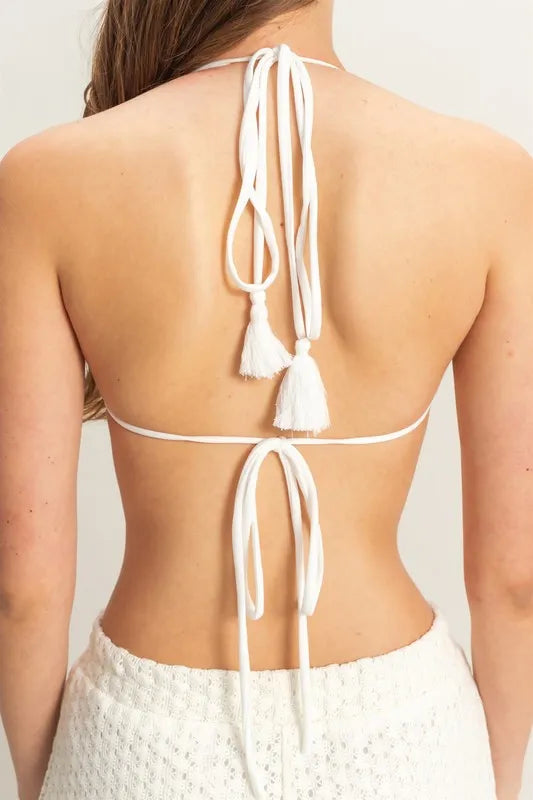 HYFVE Crochet Bra and Drawstring Pants Set - LoveNest Treasures