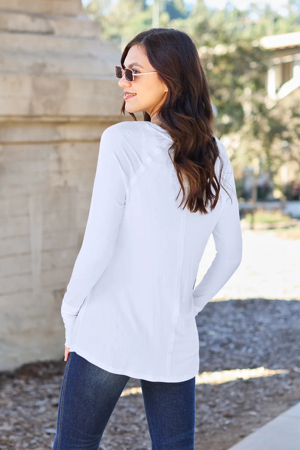 Basic Bae Full Size Round Neck Long Sleeve T-Shirt - LoveNest Treasures
