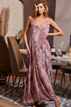 BiBi Tie-Dye Sleeveless V-Neck Dress - LoveNest Treasures