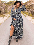 Plus Size Long Sleeve Maxi Dress - LoveNest Treasures
