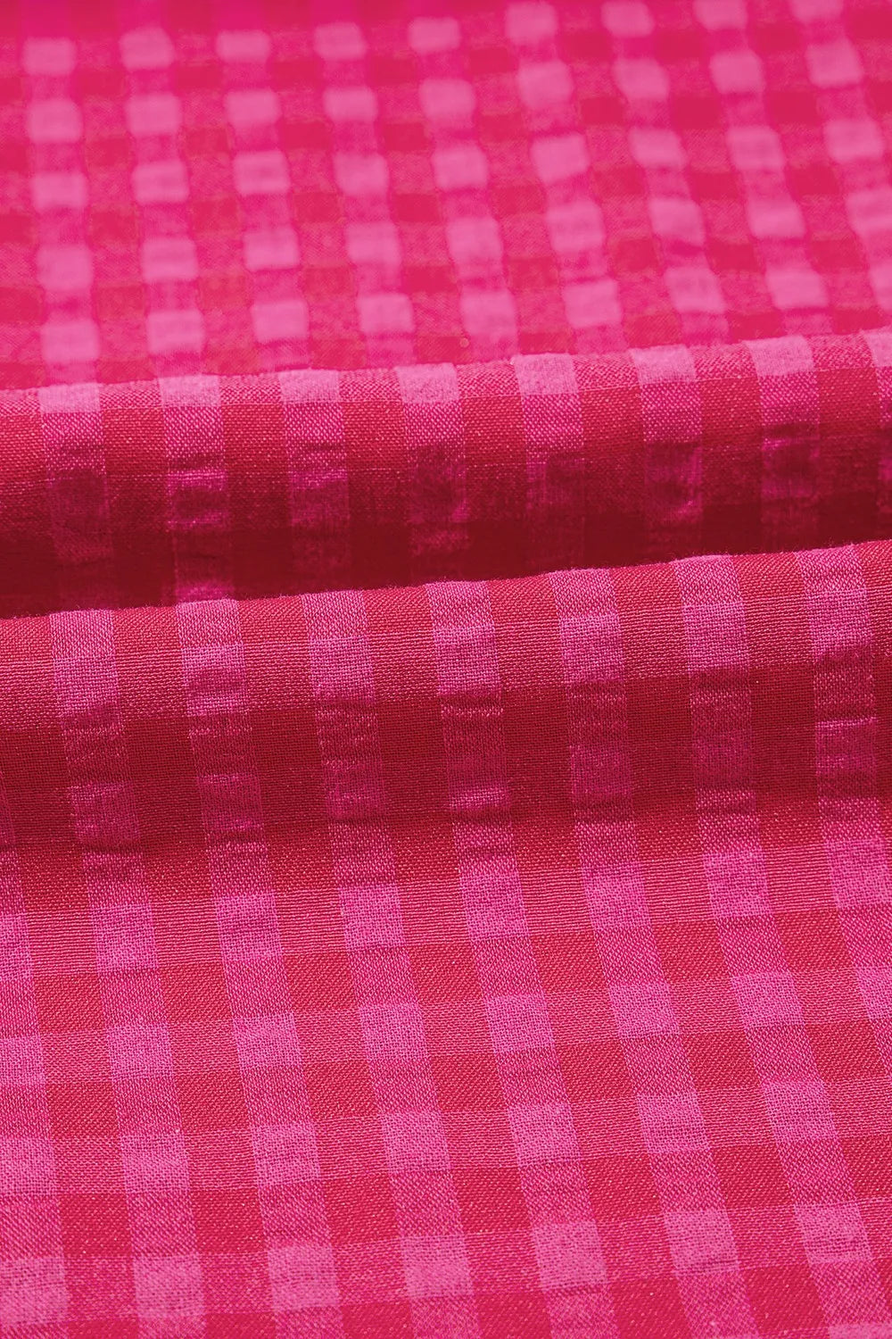 SYNZ Gingham Check Bubble Sleeve Ruffled Maxi Dress - LoveNest Treasures