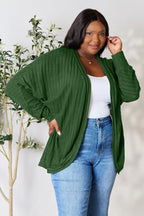 Basic Bae Full Size Ribbed Cocoon Cardigan - LoveNest Treasures