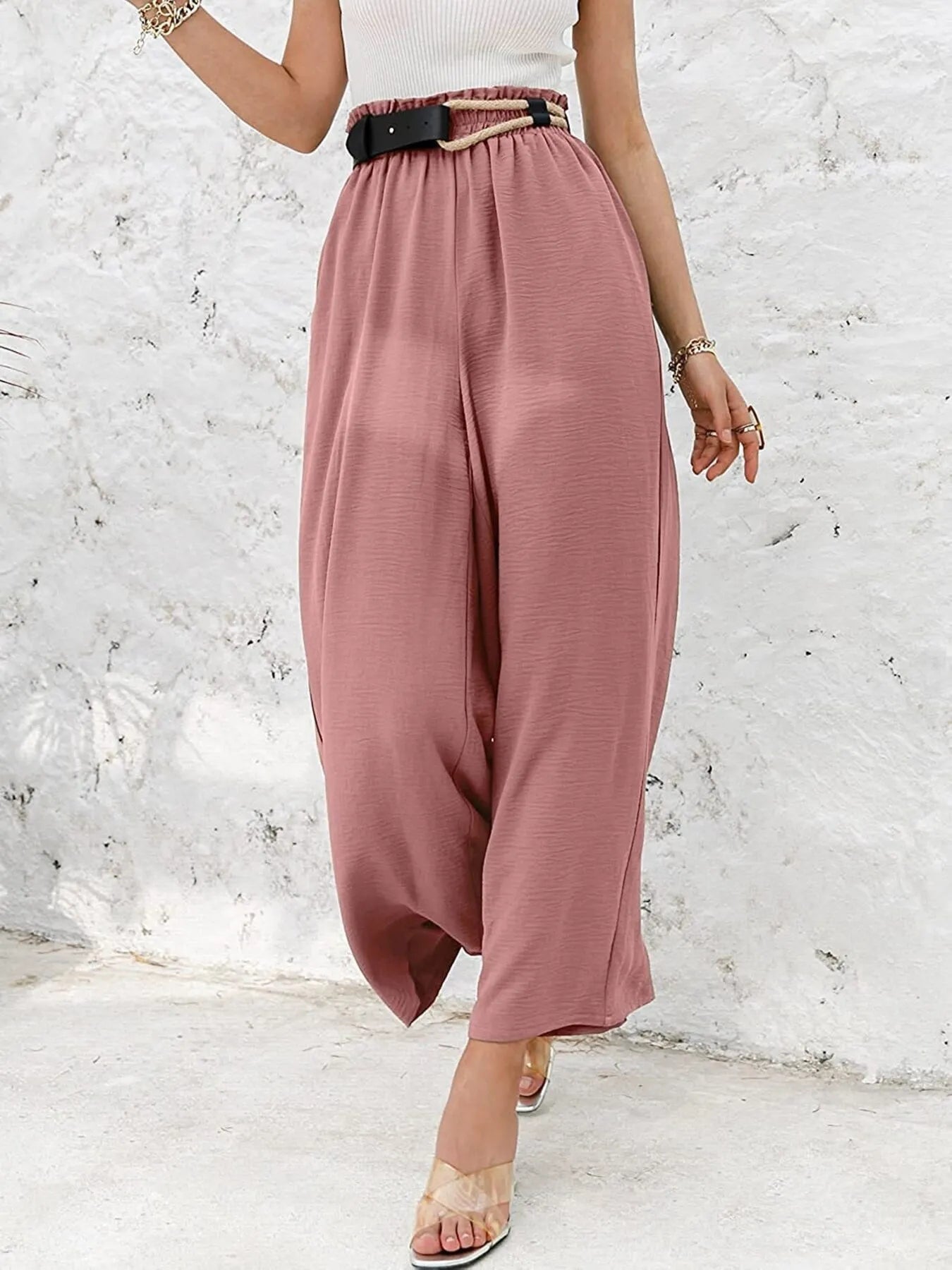 Full Size Wide Leg Pants with Pockets Plus Size - LoveNest Treasures