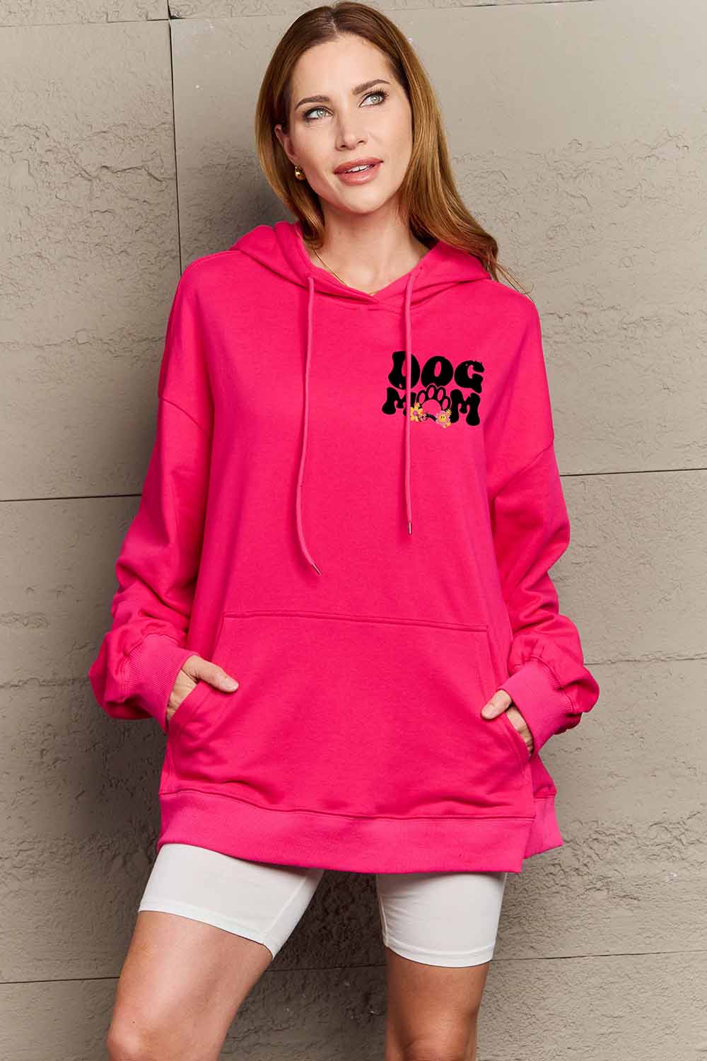 Simply Love Simply Love Full Size DOG MOM Graphic Hoodie - LoveNest Treasures