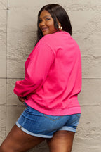 Simply Love Full Size ROCK ＆ LOVE Round Neck Sweatshirt - LoveNest Treasures