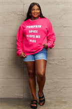 Simply Love Full Size Letter Graphic Sweatshirt - LoveNest Treasures