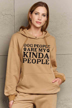 Simply Love Simply Love Full Size Dog Paw Slogan Graphic Hoodie - LoveNest Treasures