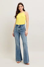 Judy Blue Full Size High-Waist Flare Denim Jeans with Front Seam Detail Plus Size - LoveNest Treasures