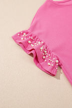 Pearl Embellished Top and Shorts Set - LoveNest Treasures