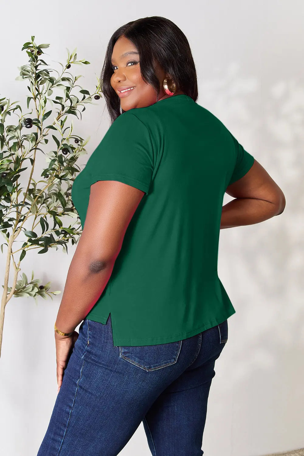 Basic Bae Full Size Round Neck Short Sleeve T-Shirt - LoveNest Treasures
