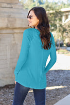 Basic Bae Full Size Round Neck Long Sleeve T-Shirt - LoveNest Treasures
