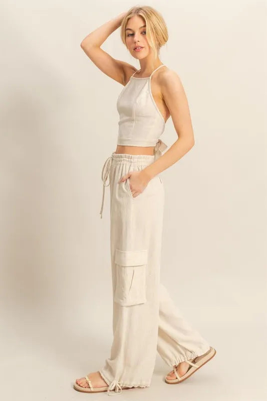 HYFVE Crop Top and Cargo Pants Set - LoveNest Treasures