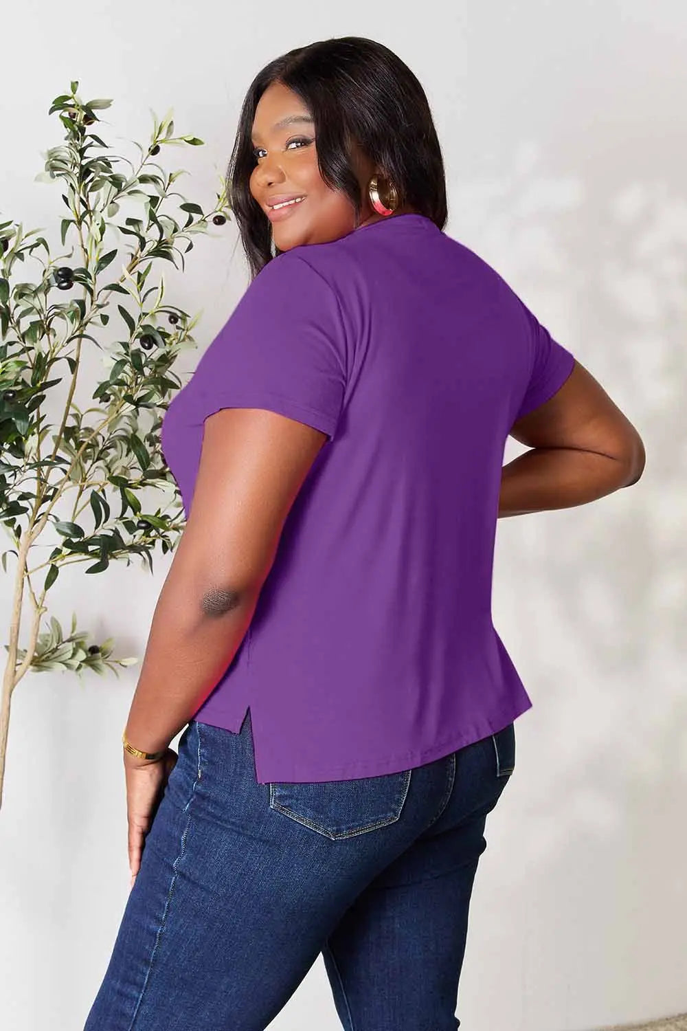 Basic Bae Full Size Round Neck Short Sleeve T-Shirt - LoveNest Treasures