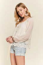 ADORA Button Down Embroidered Blouse - LoveNest Treasures