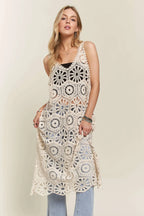 ADORA Crochet Cover-Up Tunic Top - LoveNest Treasures