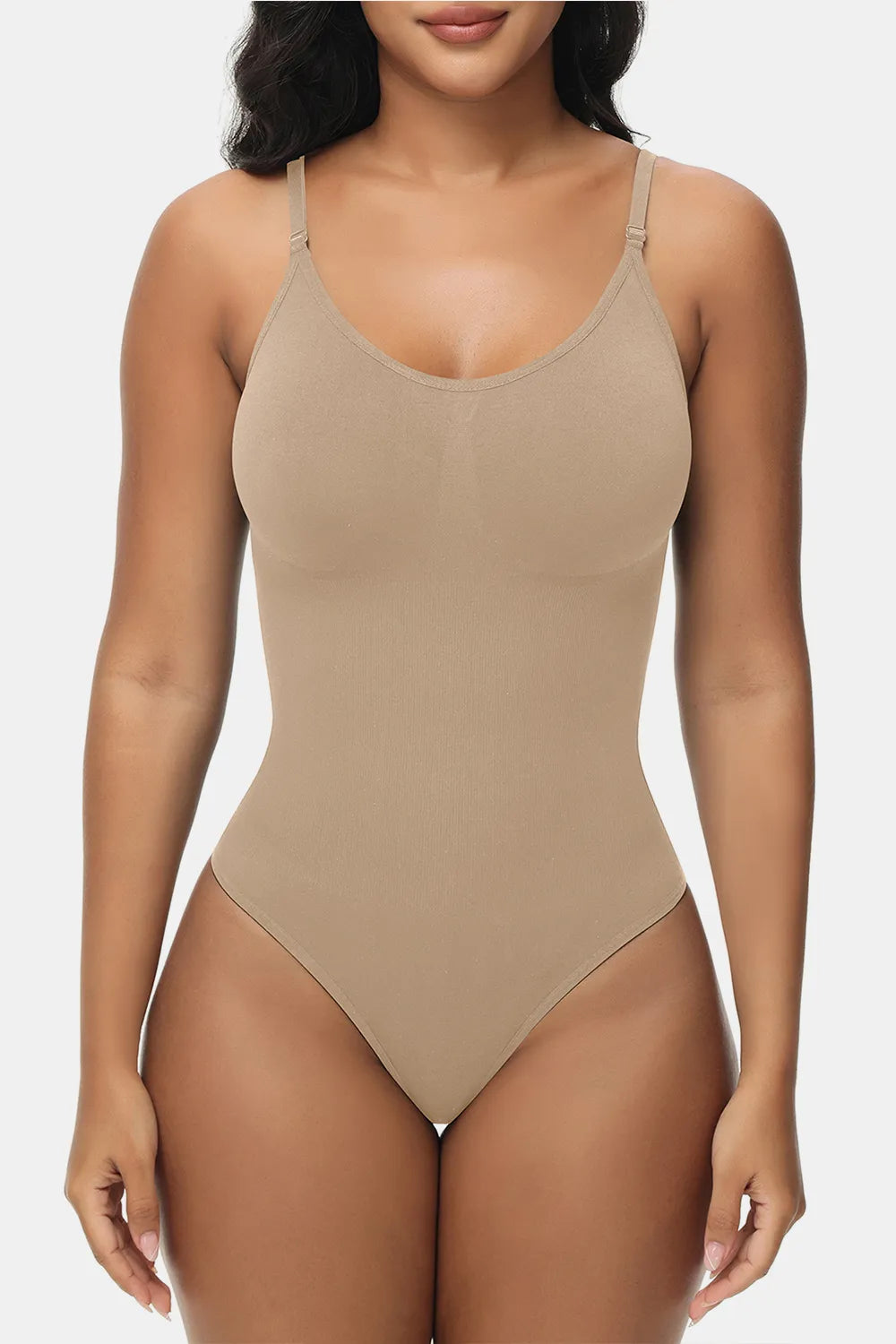 Spaghetti Strap Tummy Control Bodysuit - LoveNest Treasures
