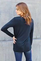 Basic Bae Full Size Round Neck Long Sleeve Top - LoveNest Treasures