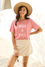 Simply Love Full Size ROCK & ROLL Short Sleeve T-Shirt - LoveNest Treasures