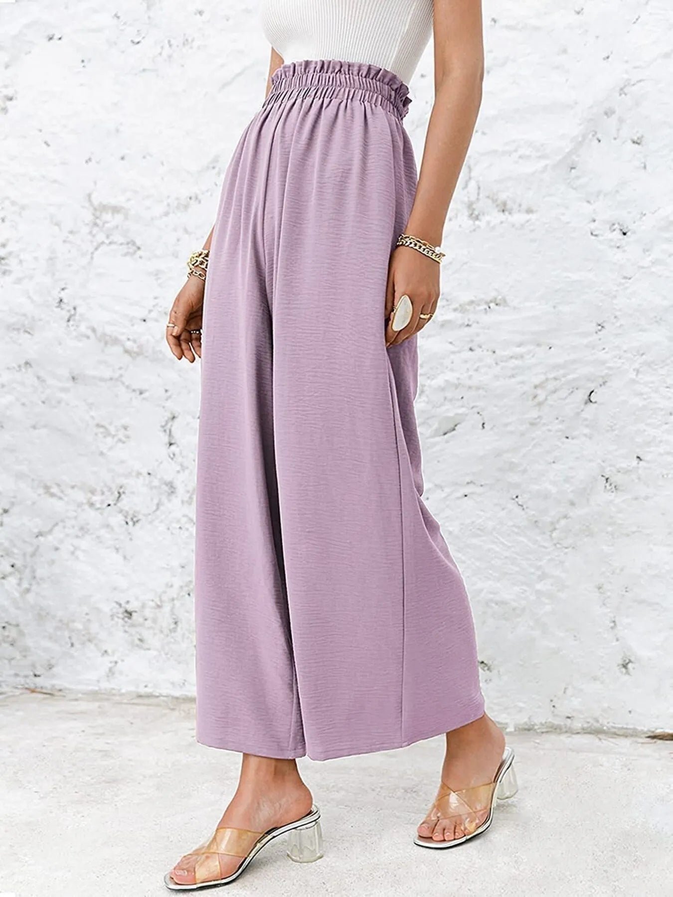 Full Size Wide Leg Pants with Pockets Plus Size - LoveNest Treasures