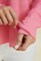 Double Take Full Size High-Low Dropped Shoulder Long Sleeve Hoodie - LoveNest Treasures