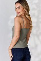 Basic Bae Full Size Round Neck Slim Cami - LoveNest Treasures