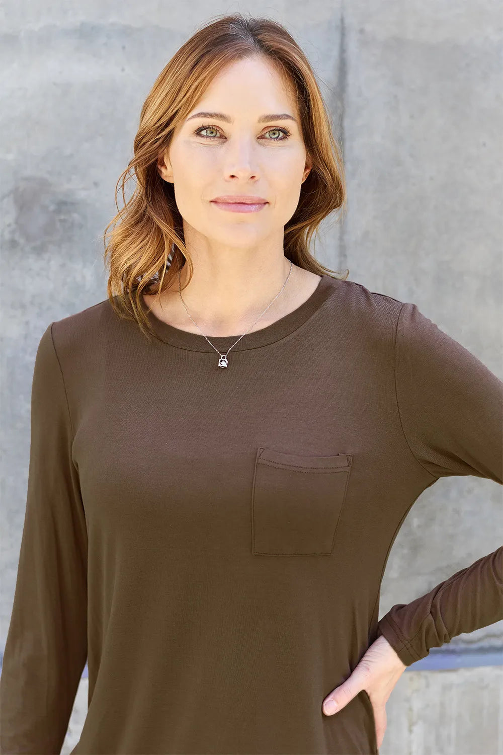 Basic Bae Full Size Round Neck Long Sleeve Top - LoveNest Treasures