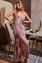 BiBi Tie-Dye Sleeveless V-Neck Dress - LoveNest Treasures
