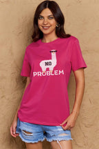 Simply Love Full Size NO PROBLEM Graphic Cotton Tee - LoveNest Treasures