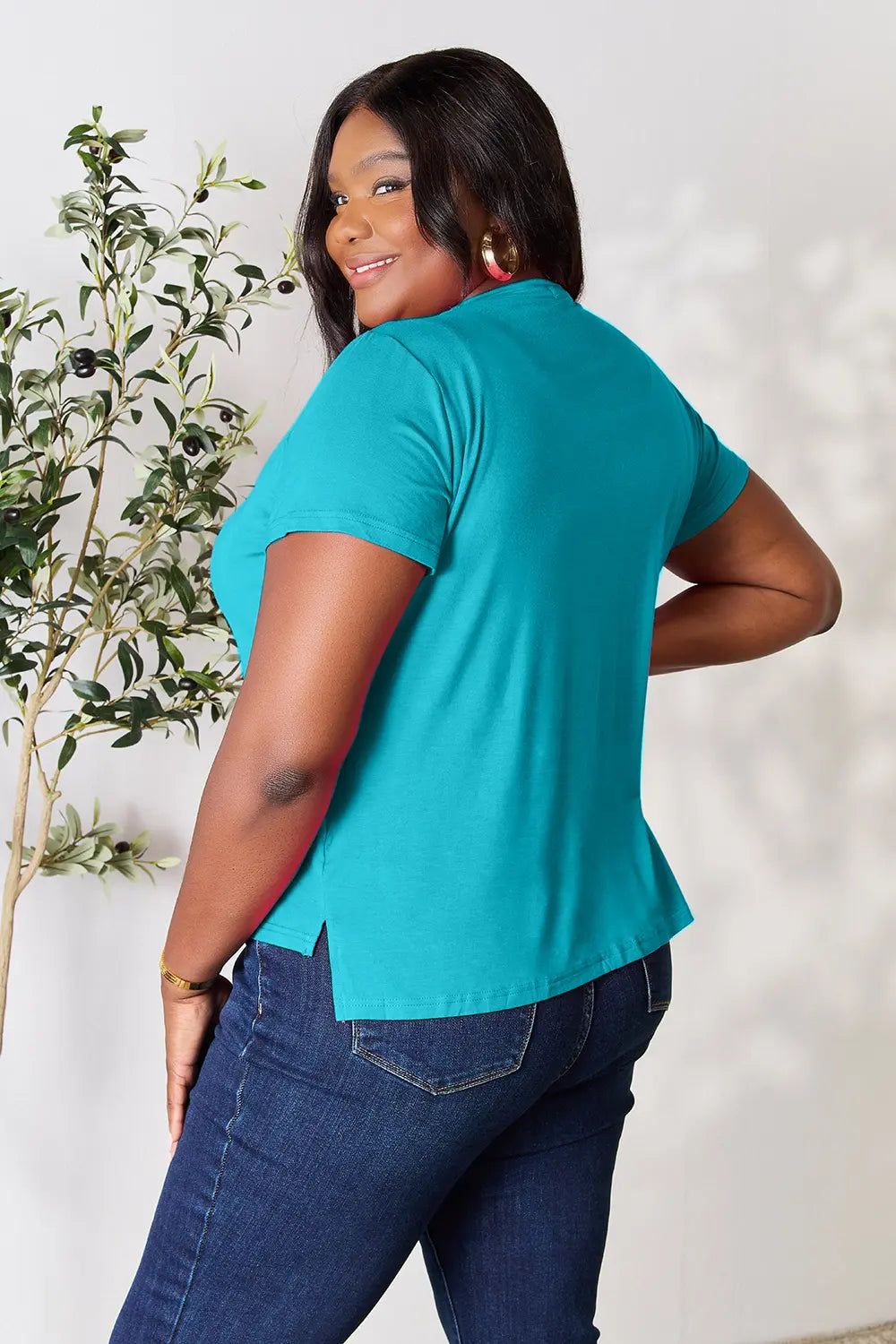 Basic Bae Full Size Round Neck Short Sleeve T-Shirt - LoveNest Treasures