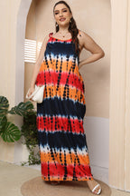 Plus Size Tie-Shoulder Maxi Dress - LoveNest Treasures