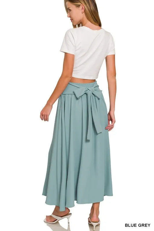 Zenana Heavy Woven Span Crop Tee & Skirt Set - LoveNest Treasures
