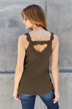 Basic Bae Full Size Lace Detail V-Neck Cutout Cami - LoveNest Treasures