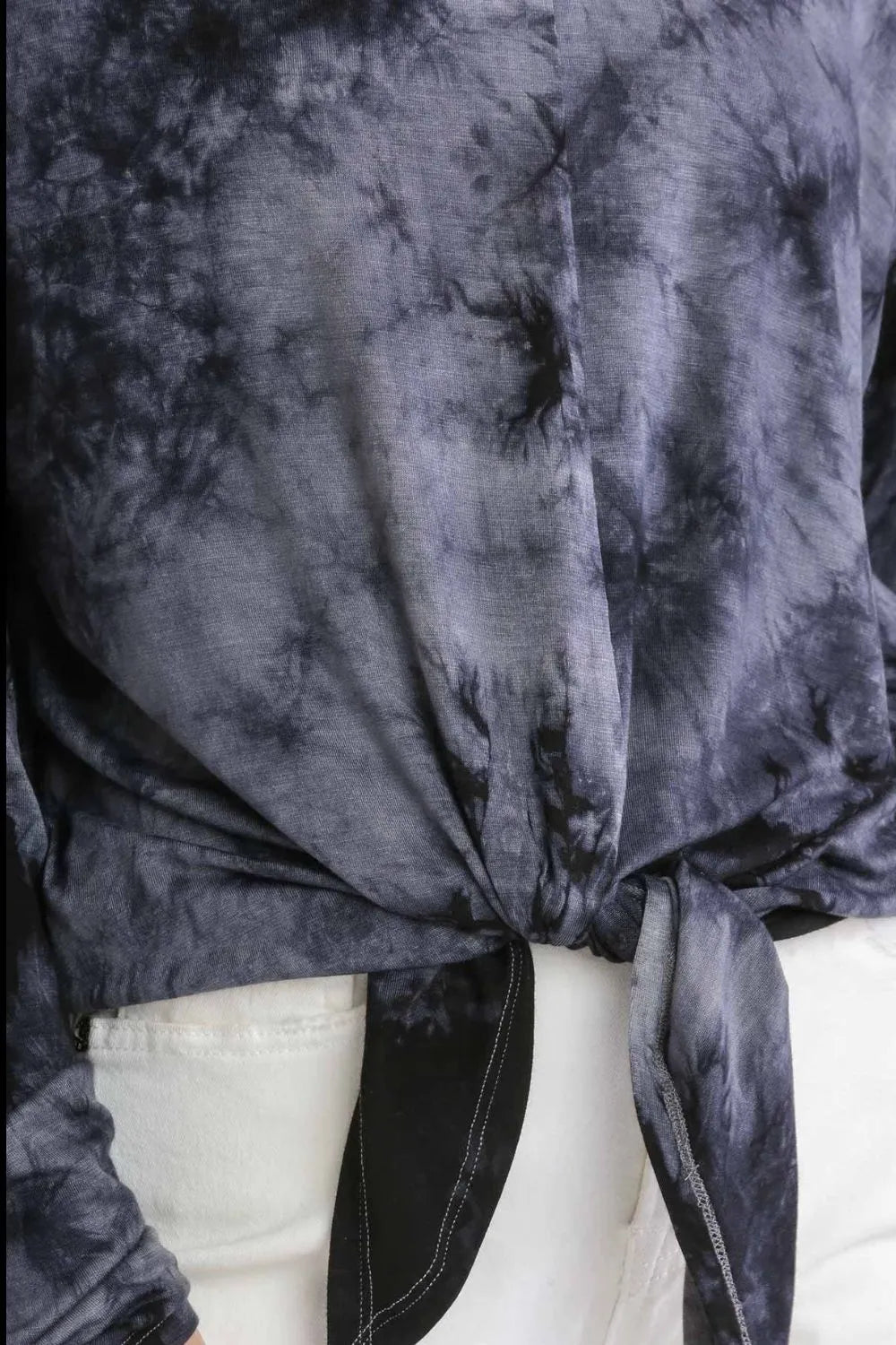 Umgee Full Size Tie Dye Lightweight Long Sleeve Top Plus Size - LoveNest Treasures