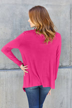 Basic Bae Full Size Open Front Long Sleeve Cardigan - LoveNest Treasures