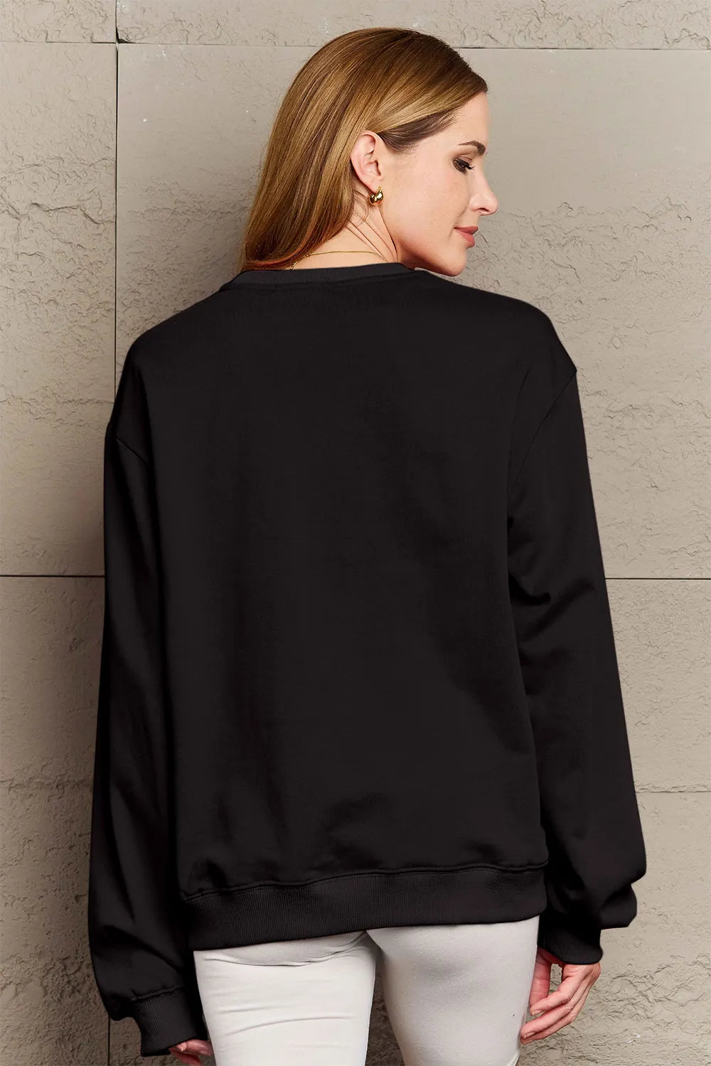 Simply Love Full Size ROCK ＆ LOVE Round Neck Sweatshirt - LoveNest Treasures