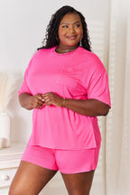 Basic Bae Full Size Soft Rayon Half Sleeve Top and Shorts Set - LoveNest Treasures