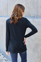 Basic Bae Full Size Round Neck Long Sleeve Top - LoveNest Treasures