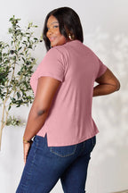 Basic Bae Full Size Round Neck Short Sleeve T-Shirt - LoveNest Treasures