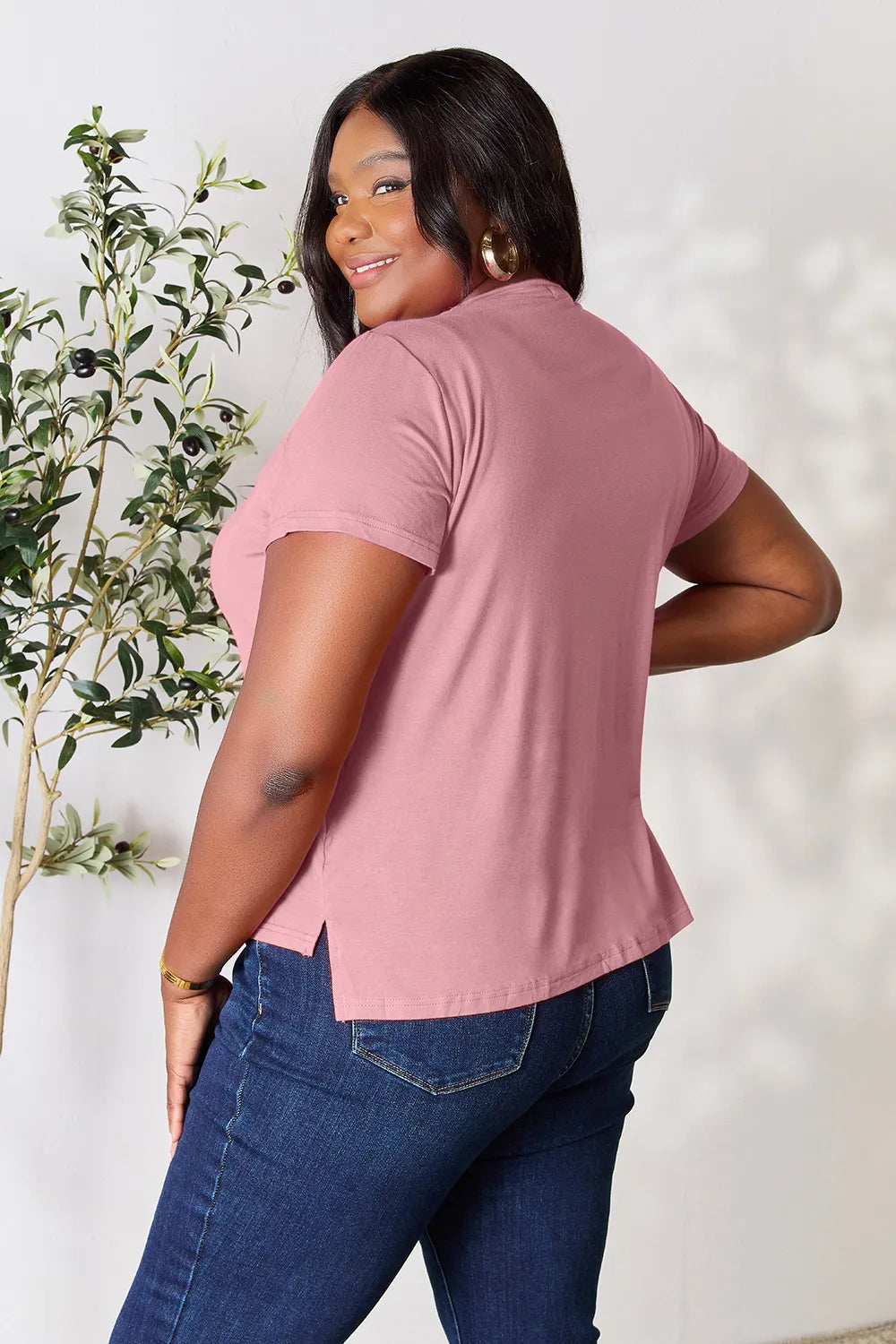 Basic Bae Full Size Round Neck Short Sleeve T-Shirt - LoveNest Treasures