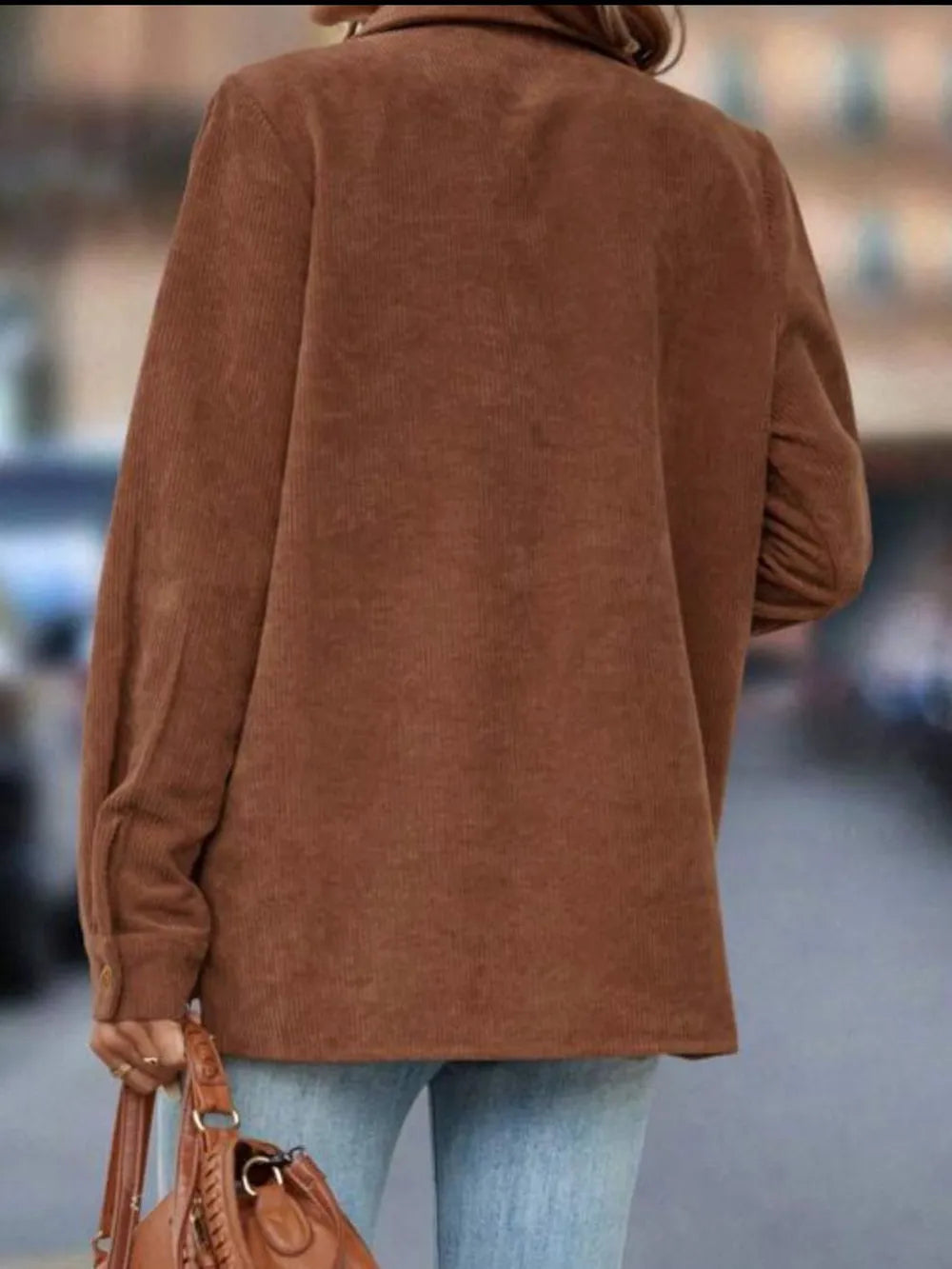 Button Down Long Sleeve Shacket - LoveNest Treasures