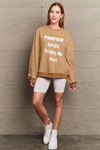Simply Love Full Size Letter Graphic Sweatshirt - LoveNest Treasures