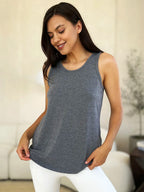 Basic Bae Full Size Round Neck Curved Hem Tank - LoveNest Treasures
